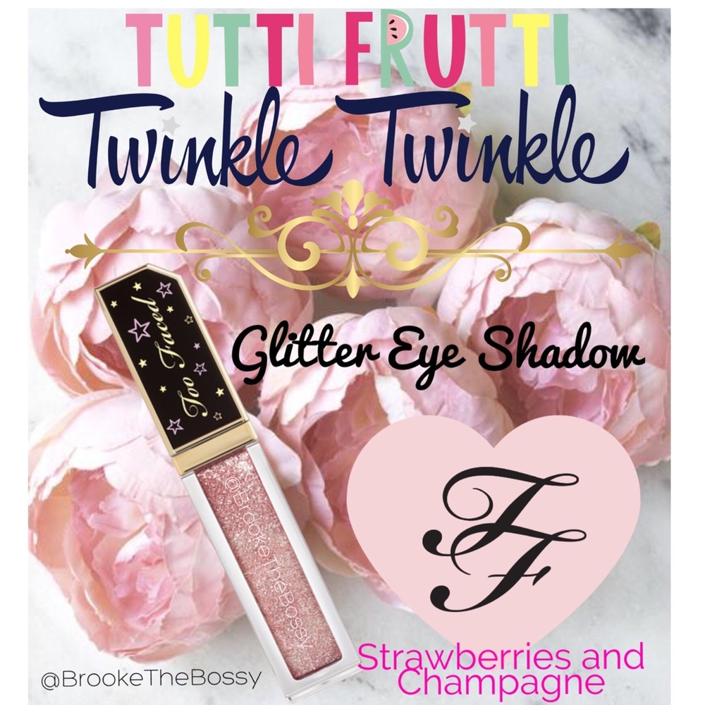 🍓🥂NWT TF Twinkle ✨ Twinkle Eye Glitter “🍓 n 🍾”
